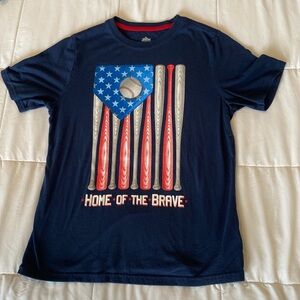 Baseball patriotic shirt. Size large 10/12 husky.